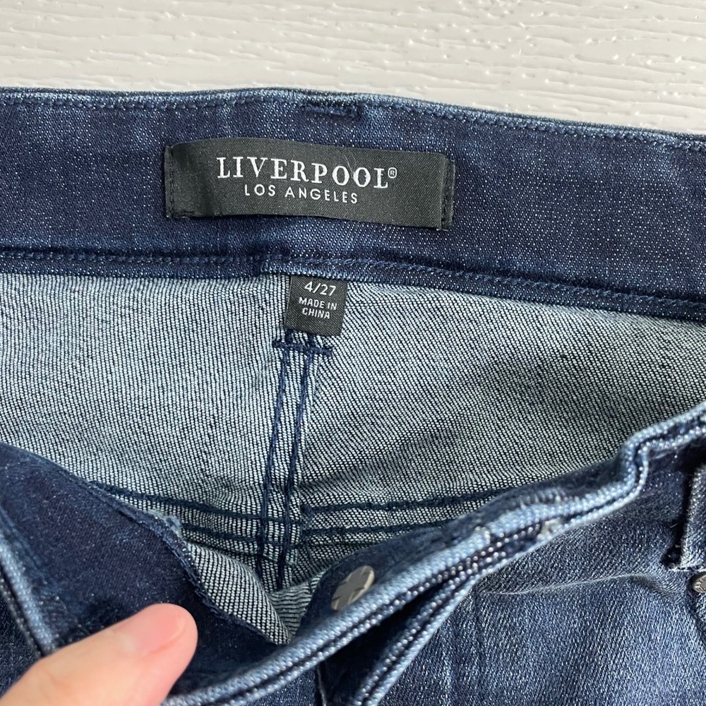 NWT Liverpool Jeans Gia Glider Slim Eco Size 4 / 27 Pull On Blue Denim - Picture 4 of 9